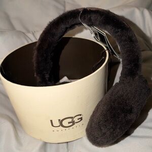 UGG Australia OS DBL U Earmuff Chocolate NEW IN BOX WITH TAG